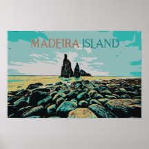 Ilha Madeira da praia da Janela, Portugal