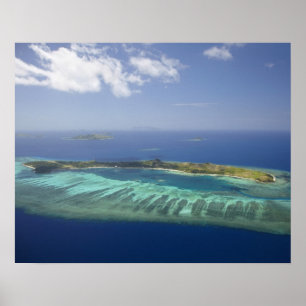 Póster Ilha Mana e recife de coral, Ilhas Mamanuca
