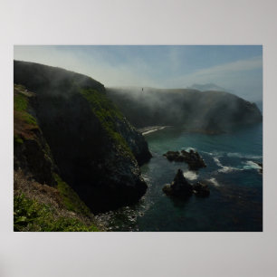 Póster Ilha nevoenta de Anacapa em ilhas channel