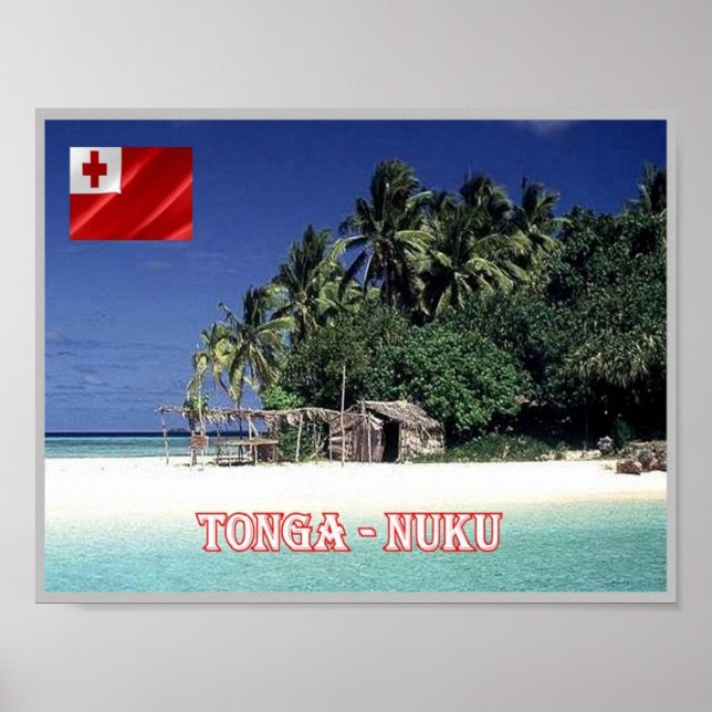 Poster Ilha Nuku - Tonga - Panorama - (Frente)