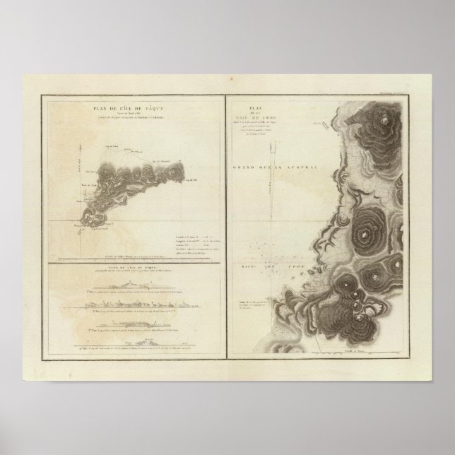 Póster Ilha páscoa Chile (Frente)