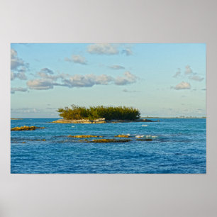 Poster Ilha Pequena nas Bahamas