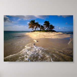Poster Ilha Sandy, Anguilla, Caribe