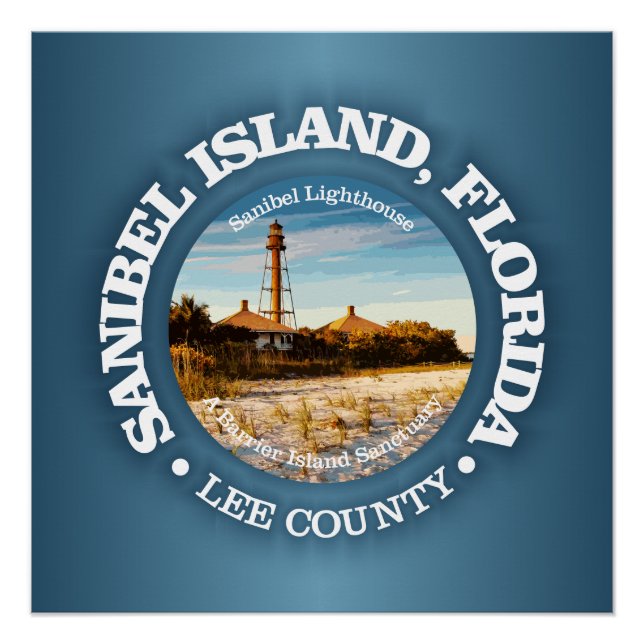 Póster Ilha Sanibel (C) (Frente)