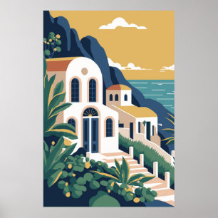Poster Ilha Santorin