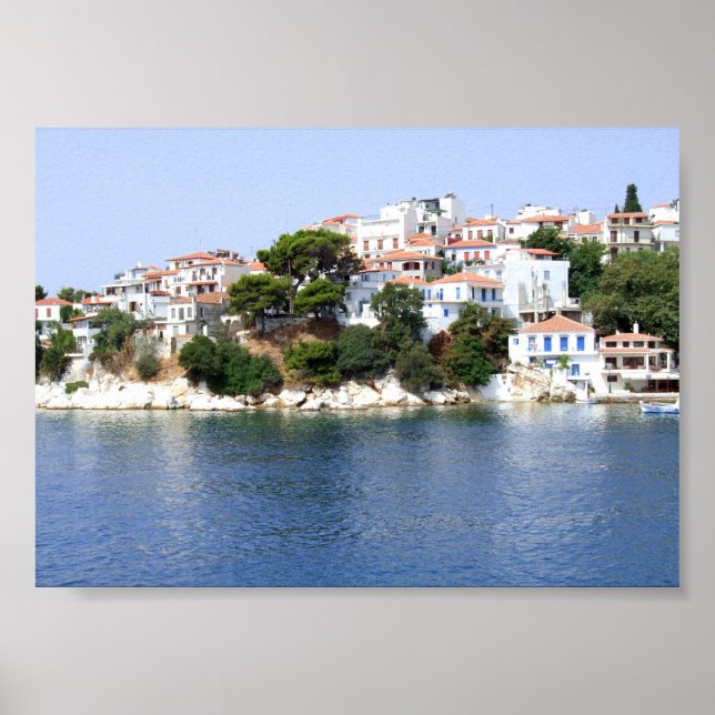 Poster Ilha Skiathos, Grécia (Frente)