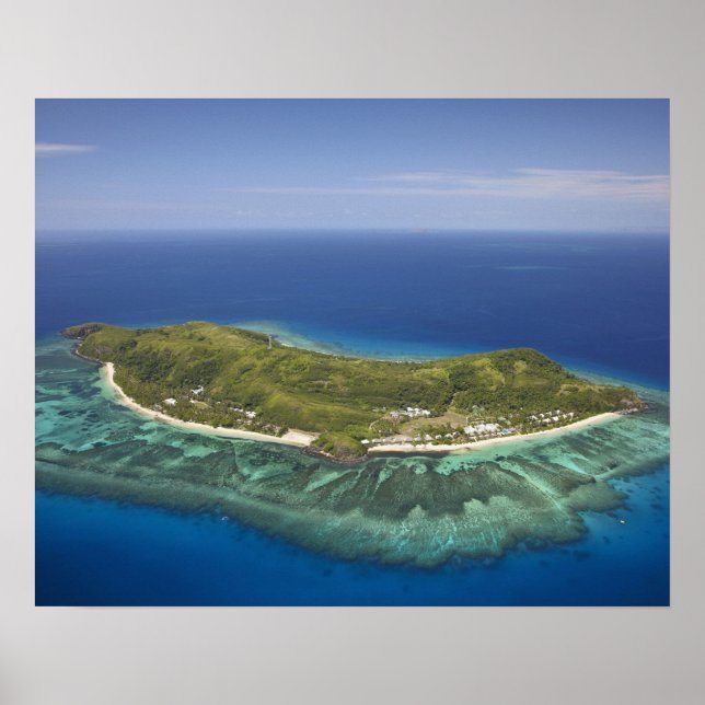 Póster Ilha Tokoriki, Ilhas Mamanuca, Fiji (Frente)