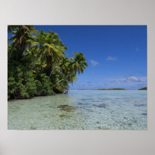 Poster Ilha Tropical da Polinésia Francesa Rangiroa