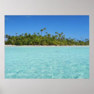 Poster Ilha tropical Rangiroa