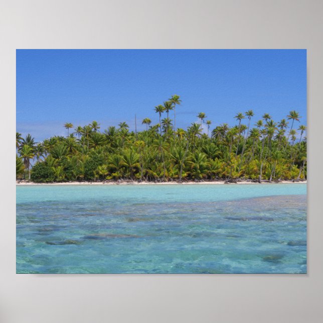 Poster Ilha tropical Rangiroa (Frente)