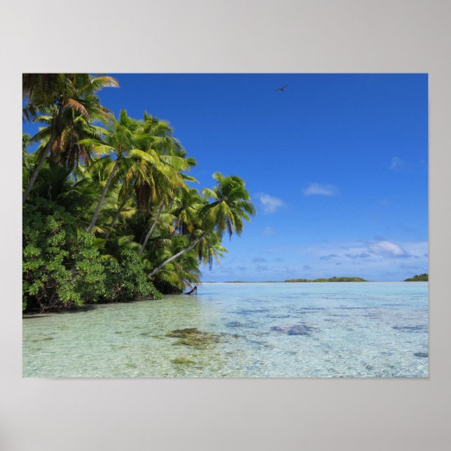 Poster Ilha tropical Rangiroa (Frente)