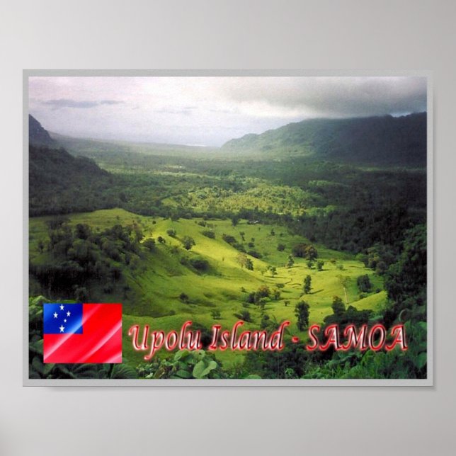 Poster Ilha Upolu - Samoa - (Frente)