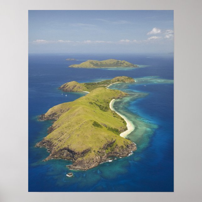 Poster Ilha Yanuya, Ilhas Mamanuca, Fiji (Frente)