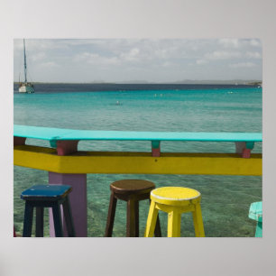 Póster Ilhas ABC, BONAIRE, Kralendijk:Vista de Oceano
