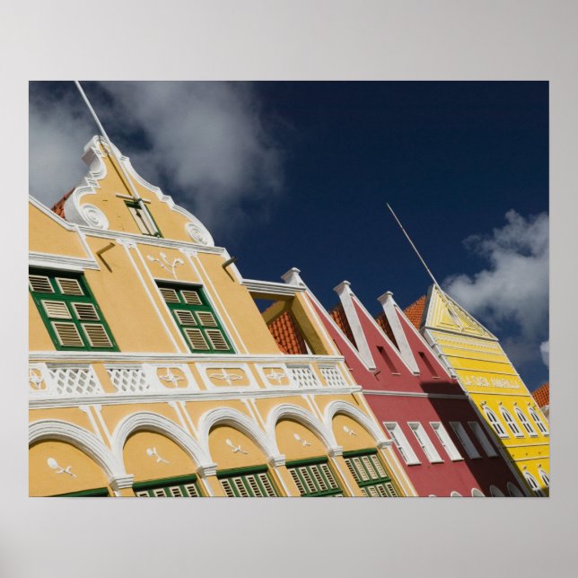 Póster Ilhas ABC, CURACAO, Willemstad: Punda (Frente)