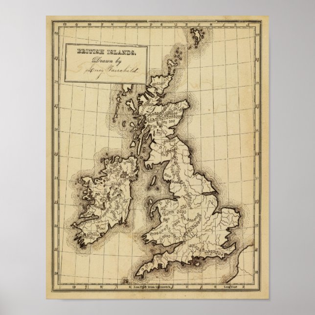 Poster Ilhas Britânicas (Frente)