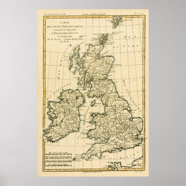 Poster Ilhas Britânicas (Frente)