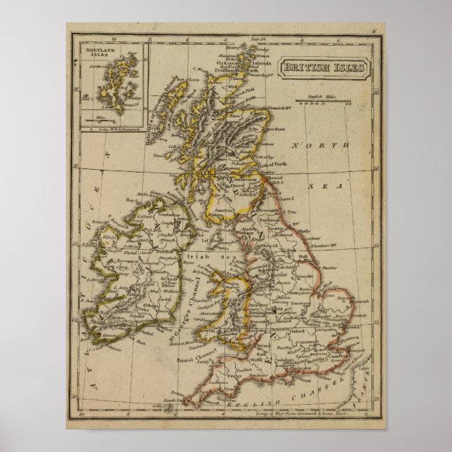 Póster Ilhas Britânicas 3 (Frente)