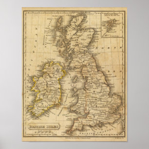 Póster Ilhas Britânicas, Ásia