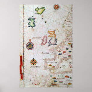 Poster Ilhas Britânicas, Iberia e África do Noroeste