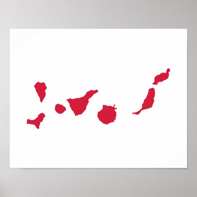 Póster Ilhas Canárias (Frente)