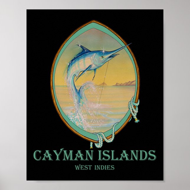 Poster Ilhas Cayman: Capas de Pesca (Frente)