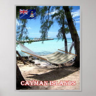 Poster Ilhas Cayman - Rum Point - Panorama -