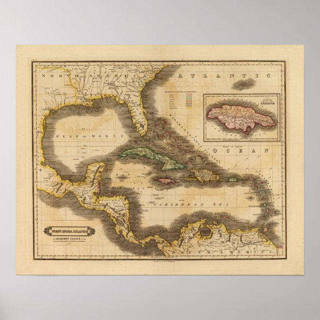 Póster Ilhas da Índia Ocidental (Frente)