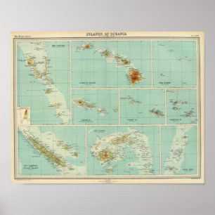 Póster Ilhas de Oceania