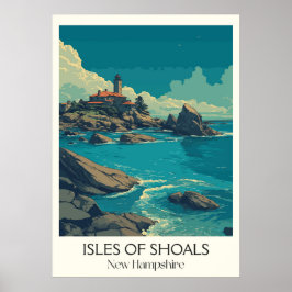Poster Ilhas de Shoals Costa de New Hampshire