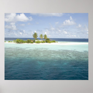 Poster Ilhas Dhiggiri, Sul Ari Atoll, As Maldivas,
