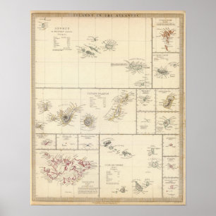 Poster Ilhas do Atlântico