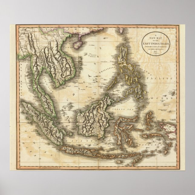 Poster Ilhas East India (Frente)