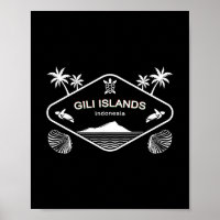 Ilhas Gili Indonésia Tartaruga Marinha Palmas Féri