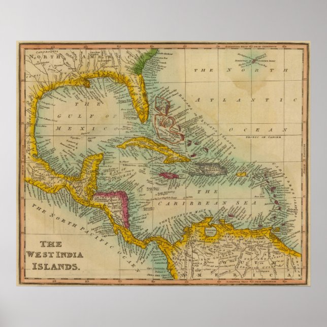 Póster Ilhas Índia Ocidental 2 (Frente)
