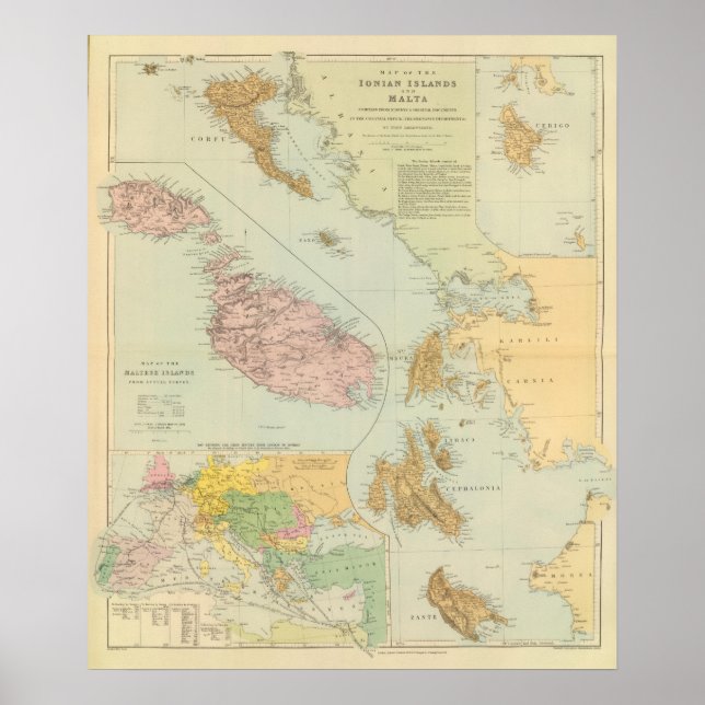 Poster Ilhas Jónicas, Malta (Frente)