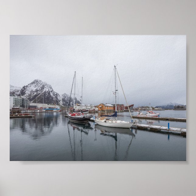 Poster Ilhas Lofoten Svolvaer (Frente)