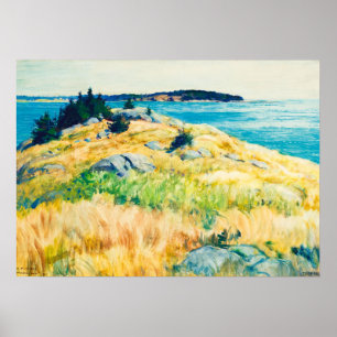 Poster Ilhas Maine por Newell Convers Wyeth