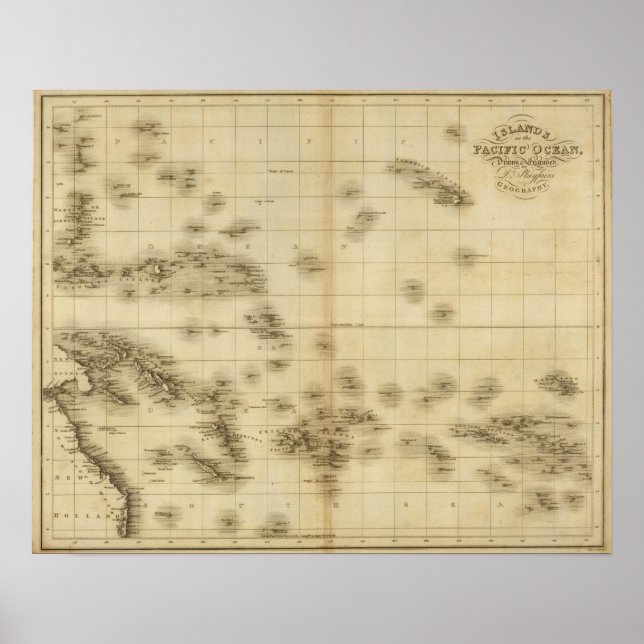 Póster Ilhas no Oceano Pacífico (Frente)