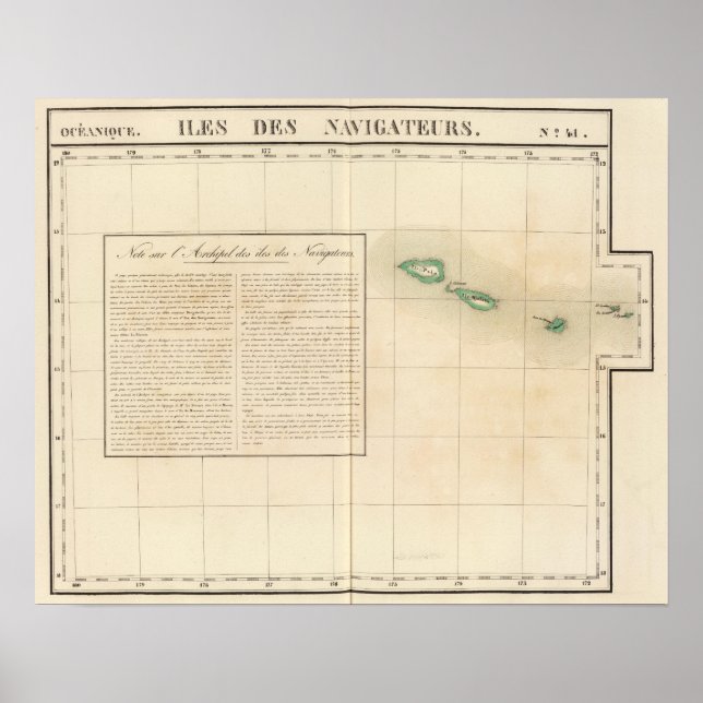 Póster Ilhas Samoan Oceânia n.o 41 (Frente)