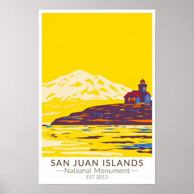 Poster Ilhas San Juan Monumento Nacional Washington  (Frente)