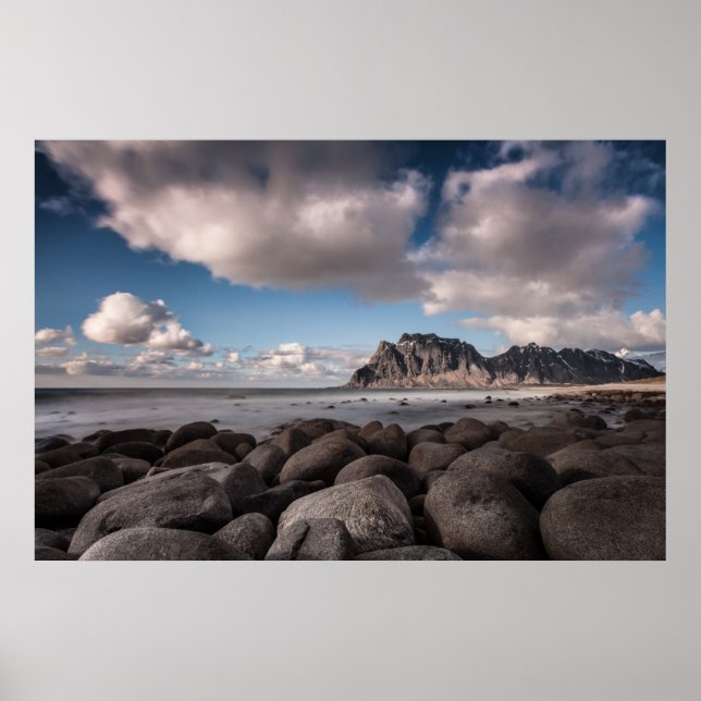 Poster Ilhas Uttakleiv Lofoten (Frente)