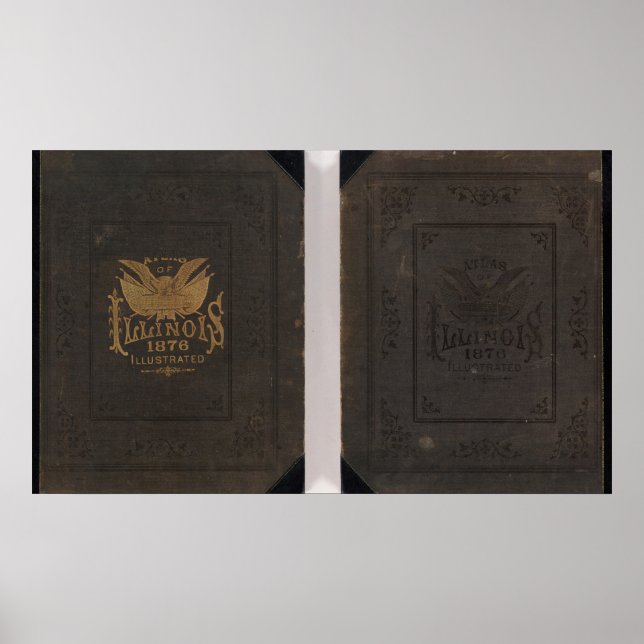 Póster Illinois, atlas do Estado (Frente)