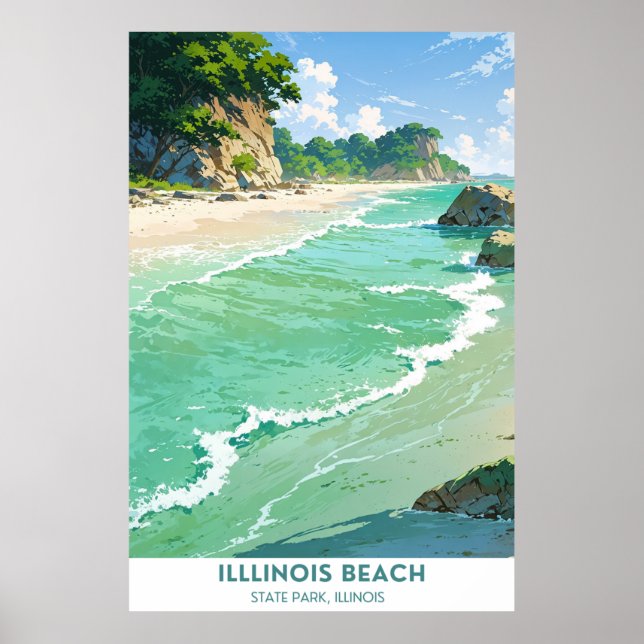 Poster Illinois Beach State Park, Illinois (Frente)