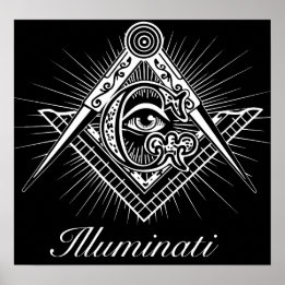 Póster Illuminati Freemason - Todos Vendo Olhos