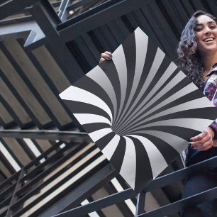 Poster Illusão Óptica Hipnótica Trippy Spiral Square