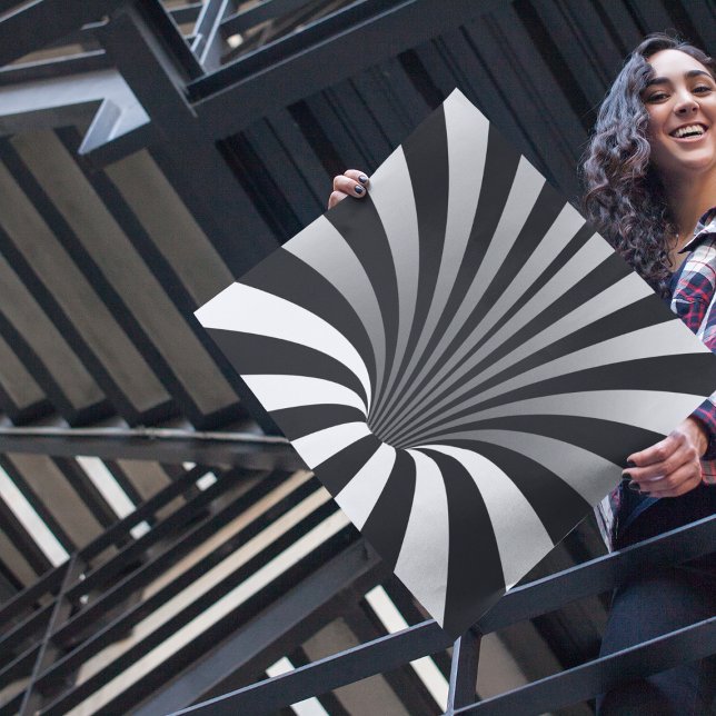 Poster Illusão Óptica Hipnótica Trippy Spiral Square (Criador carregado)