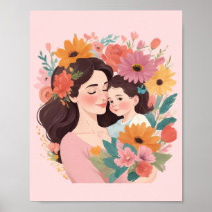 Poster Illustrator de dia de as mães
