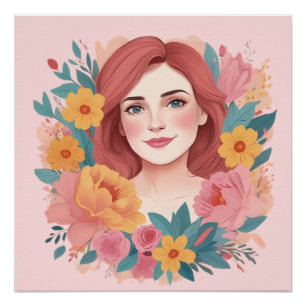 Póster Illustrator de dia de as mães