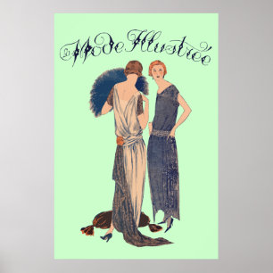 Poster Illustrée do modo do La (français 1922 do